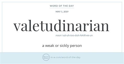 volkandier|Valetudinarian Definition & Meaning .